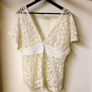 Adikted Lace empire waisted top